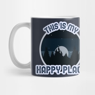 This is my happy place camping night sky forest nature Mug